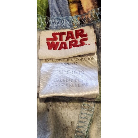 Star Wars Clone Wars Pajama Pants Kids Size 10/12 Boys Sleepwear Obi-Wan Anakin - Picture 5 of 7